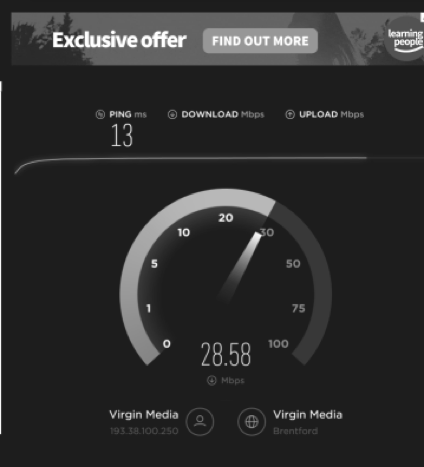 what is my download and upload speed