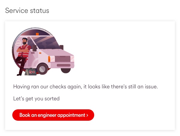 virgin media status check