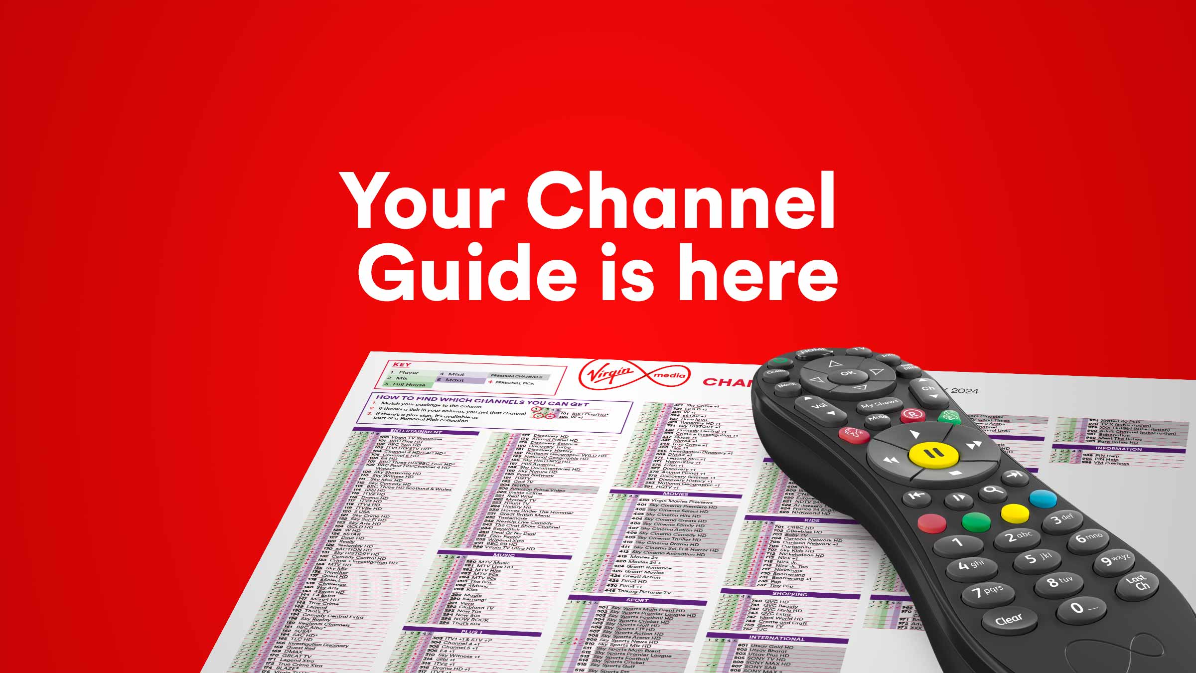 Virgin TV Channel guide | Virgin Media